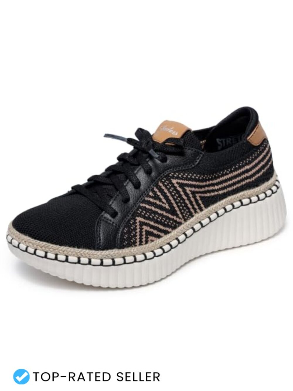 Skechers Women's Wilshire Blvd Bellevue Slip-On Sneakers Vegan Knit Memory Foam